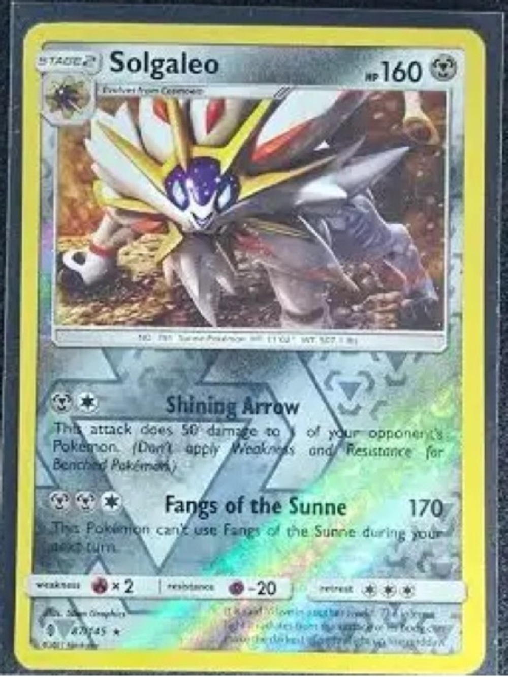Solgaleo 87/145 Water Web Holo
